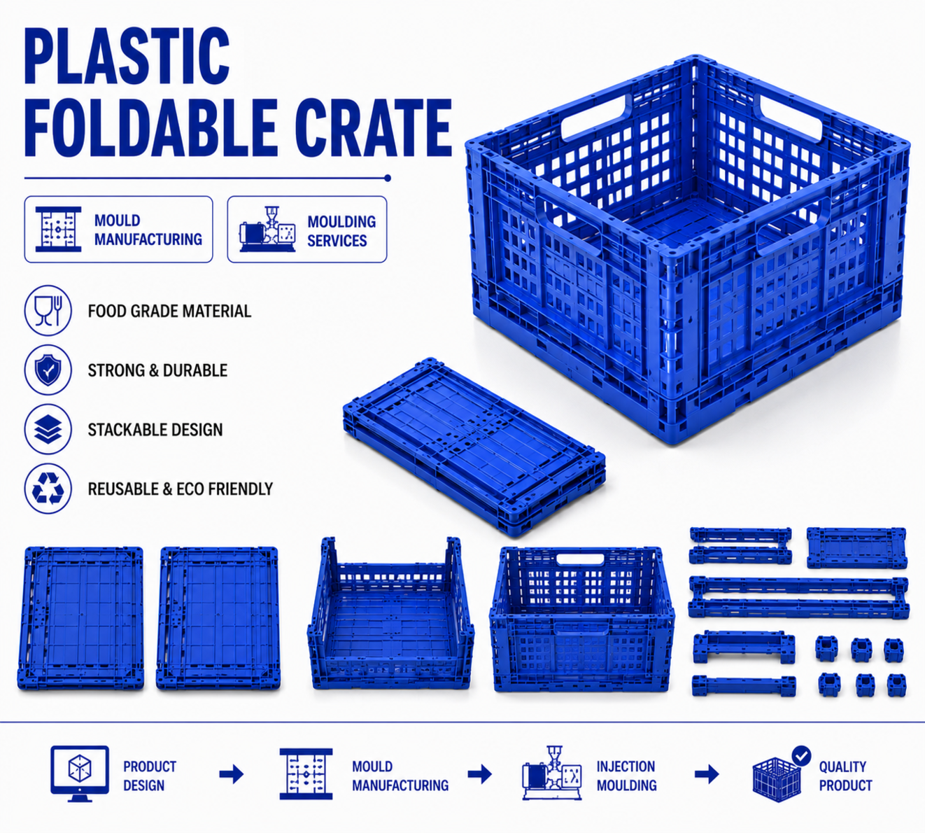 Plastic Foldable Crate